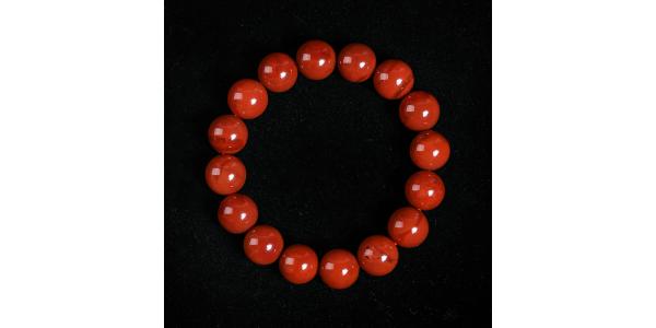 南红柿子红手串12mm