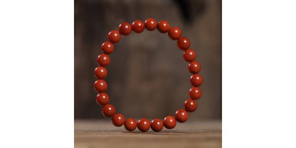 南红满肉柿子红8mm